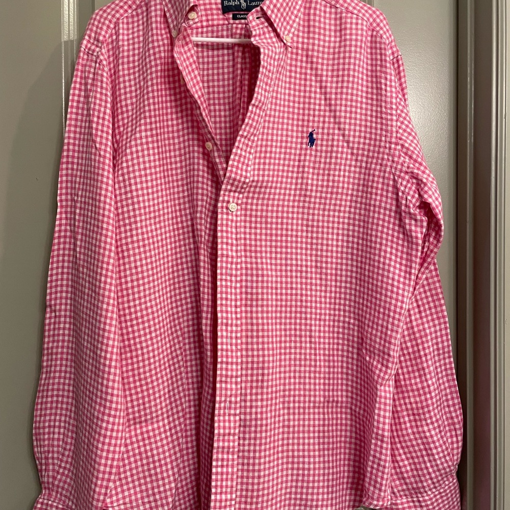 Men’s Ralph Lauren Button-Down Shirt Classic Fit Size L